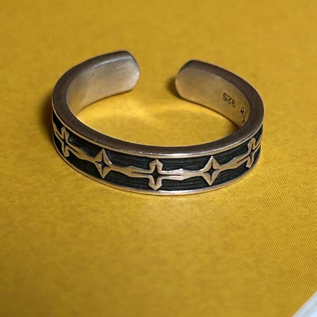 [15] 폴리테루 925 실버 링 005 스타