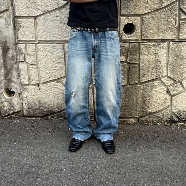 디젤 메이드 인 이태리 빈티지 워싱 데님 팬츠