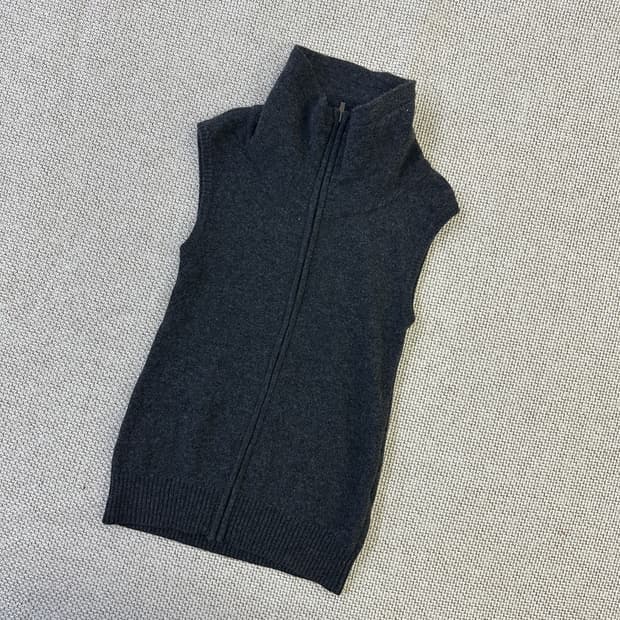 65 보브 니트 조끼 0330D