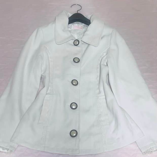 트랄라라 tralala 화이트 프릴 레이스코트 히메갸루 리즈리사 stc