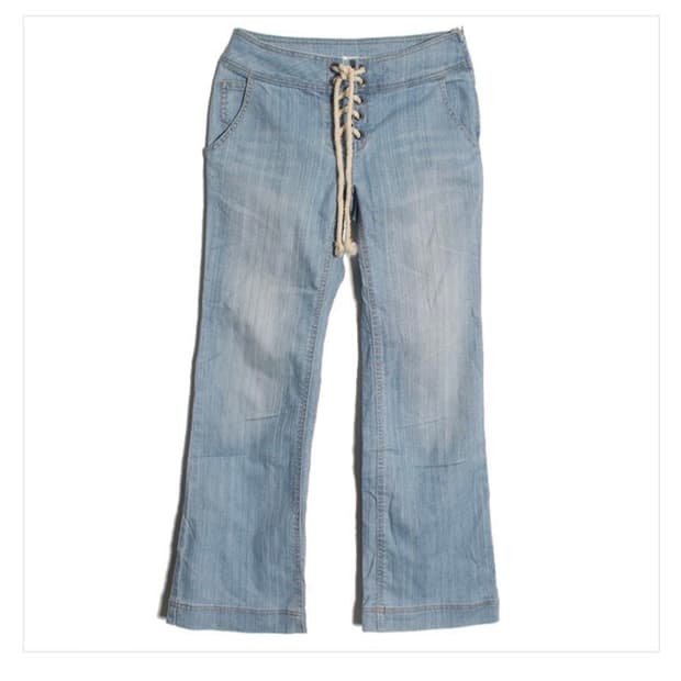 eyelet denim pants 33(26inch)