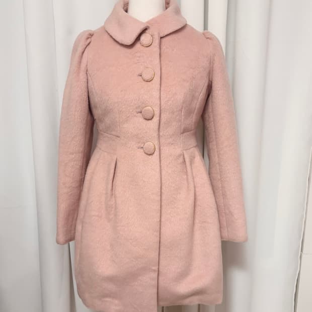 허니 번치 히메갸루 양산형 딸기우유 리본 코트