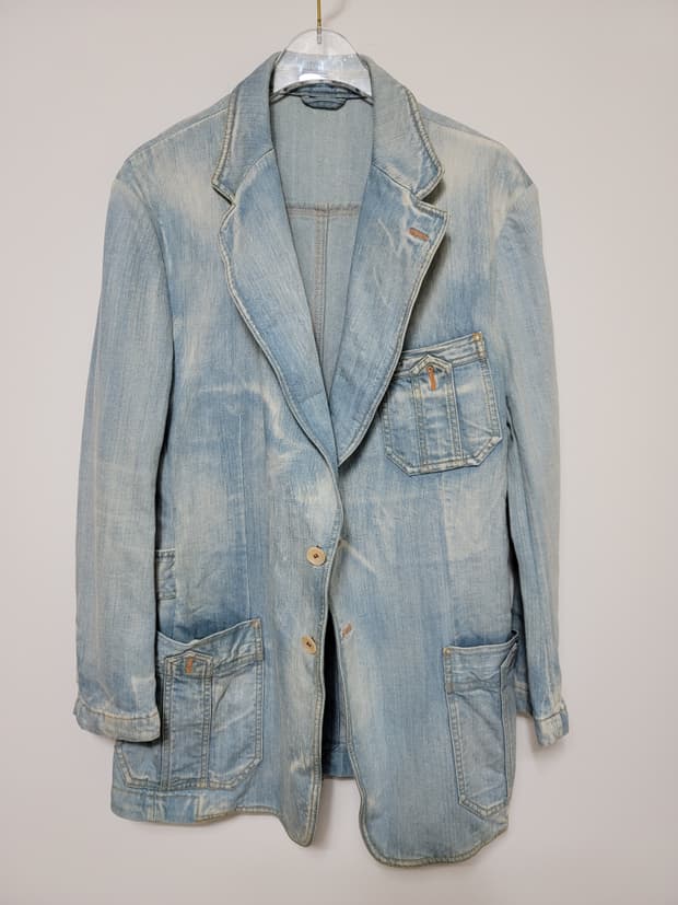 구찌데님블레이져 