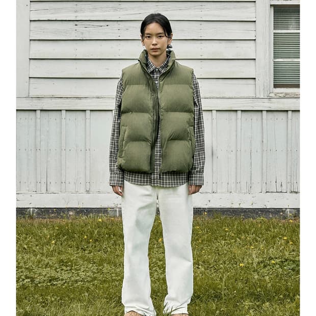 미니멀프로젝트 하이넥 패딩 베스트 M