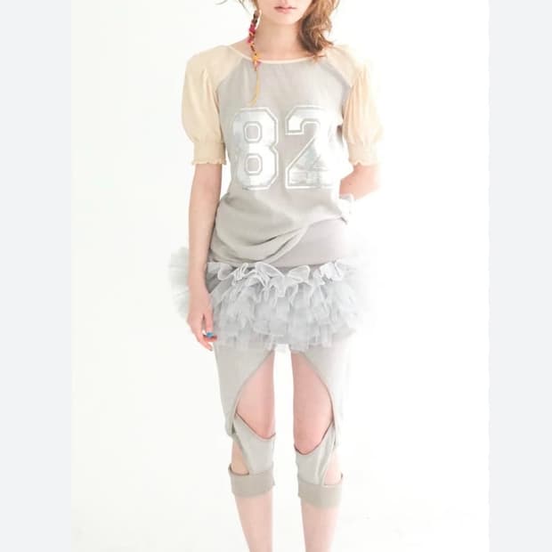 샵페어리 jersy volume tulle skirt