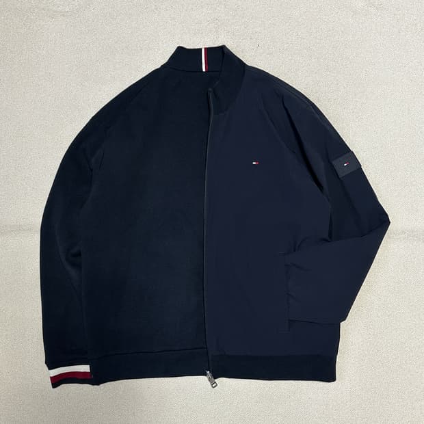 타미힐피거 윈드프루프 리버시블 집업 가디건