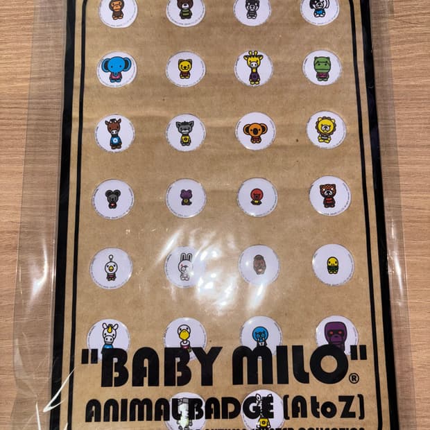 A bathing ape 캔 뱃지 셋트 2005년 부록