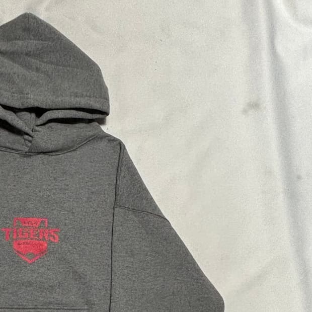 L 새상품 아이앱 스튜디오 X 기아 타이거즈 그레이 후드티