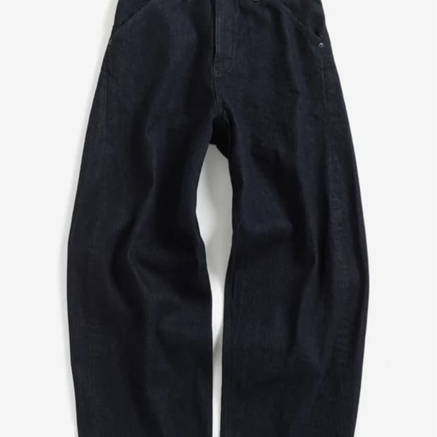 [2] Wide Curve Jeans Washed Indigo