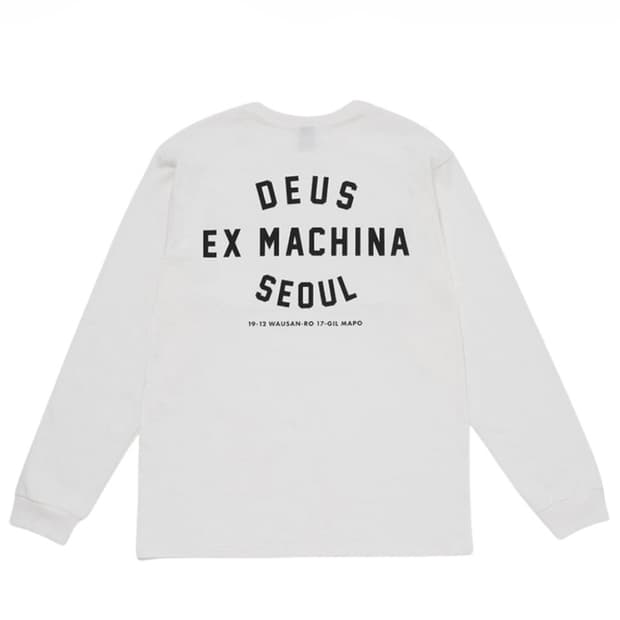 데우스 엑스 마키나 서울 컬리지 롱슬리브 화이트 (s)