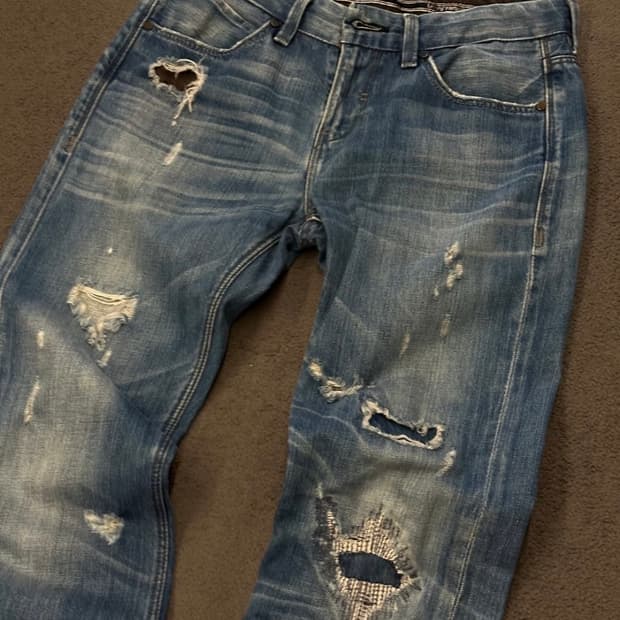 리바이스 522 워싱 디스 스트레이트 진