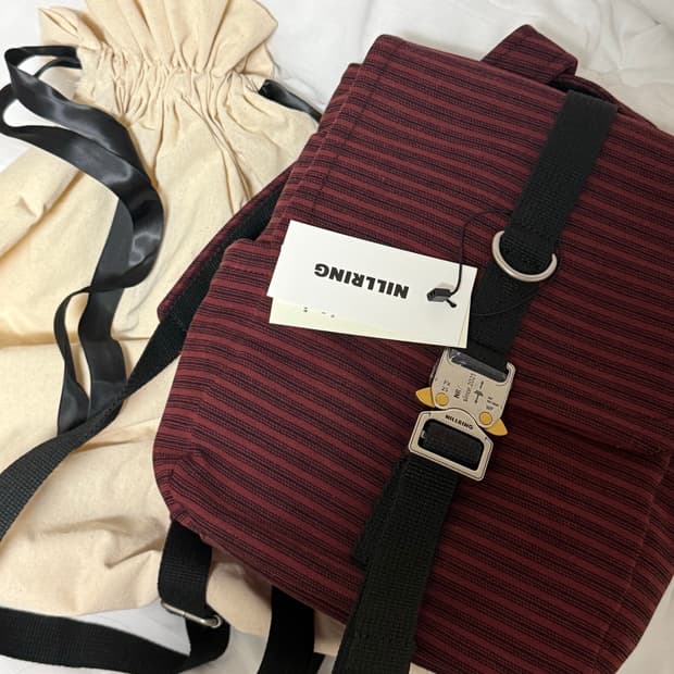 닐링 백팩 5PM30 Backpack Stripe Mini  Red