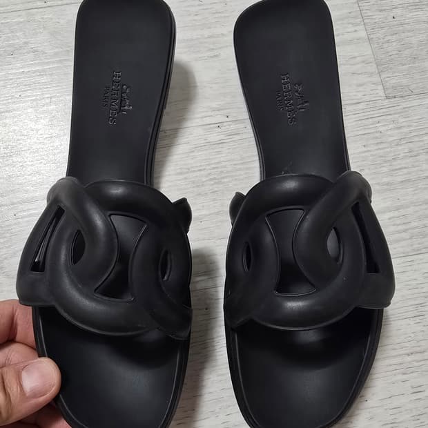 (정품) 에르메스 알로하 슬리퍼 37 (명품 여자 신발 샌들 리바쥬)