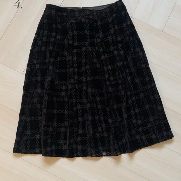 [MODIFY] velvet check skirt