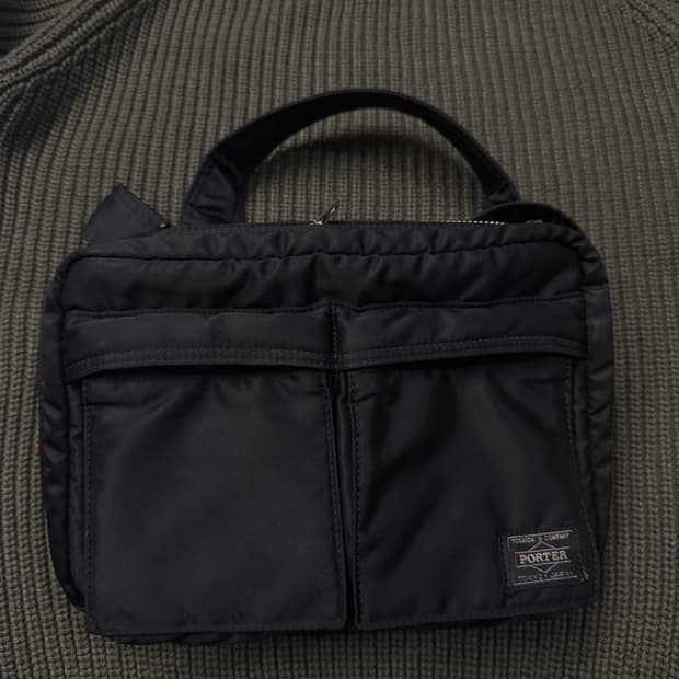요시다 포터 탱커 숄더백 스몰 s black