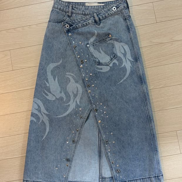 [S] 펑첸왕 피닉스 워싱 데님 스커트 