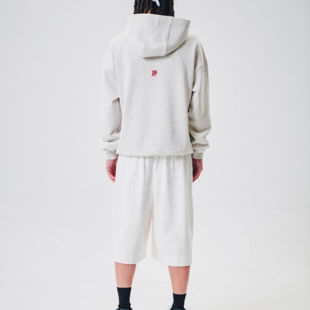 윌비플레이 24fw 스냅 후드 오트밀 