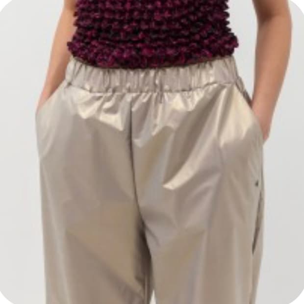 Metalic Coating Pants (Gold)