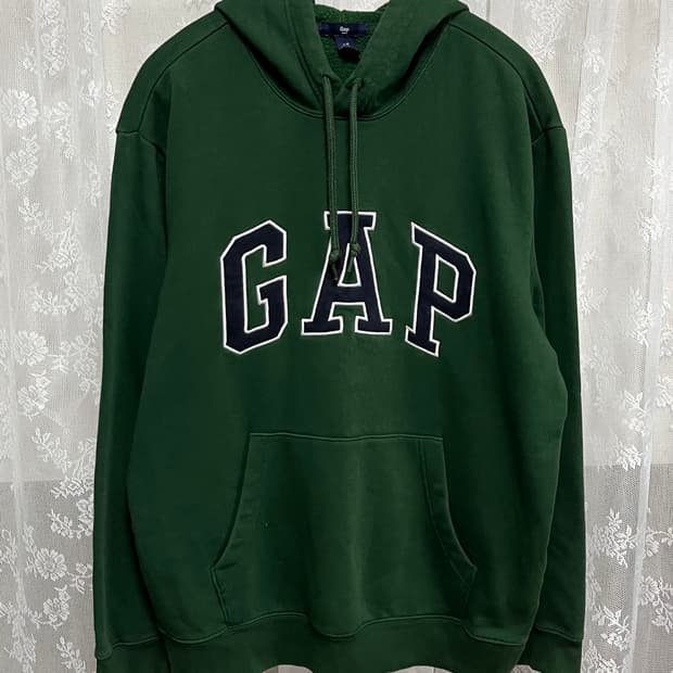M) 갭 딥그린 기모 후드티