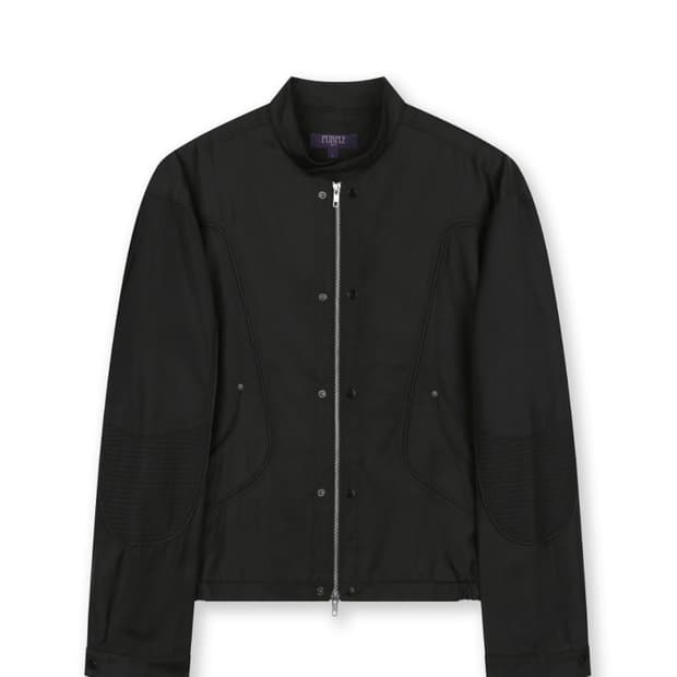 비슬로우 퍼플 나일론 레이서 자켓