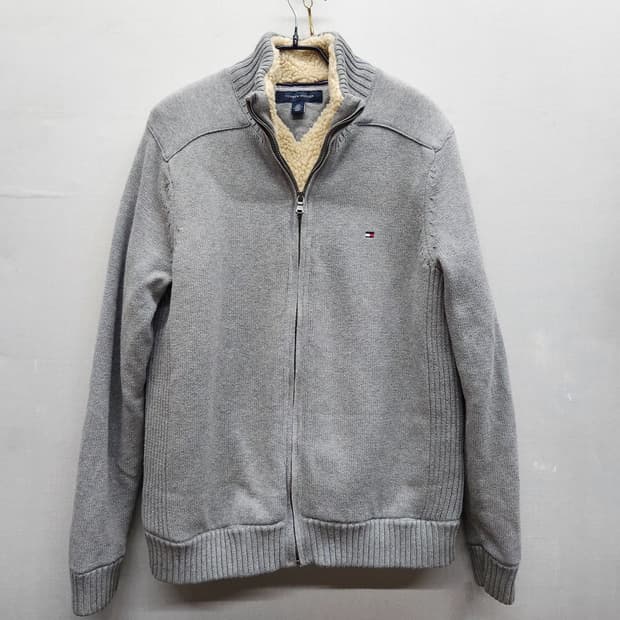 타미힐피거 니트(안감양털) 집업 S(M)