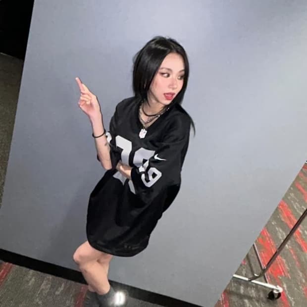 [XL] 나이키 nfl 풋볼져지 져지 레이더스 채영착용 오버핏
