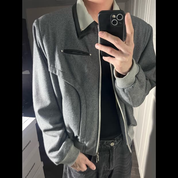 [OS] ANOTHERYOUTH 어나더유스 콤비 울 자켓