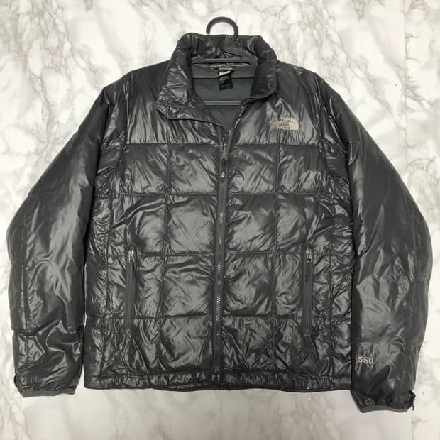 노스페이스 550 패딩 자켓 남여공용 그레이
