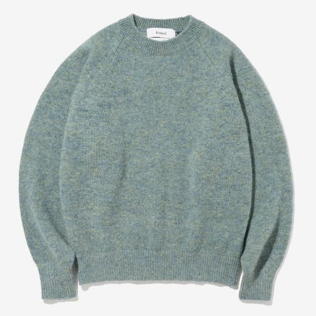 니티드 쉐기독 울 100% 라운드 니트 AURORA