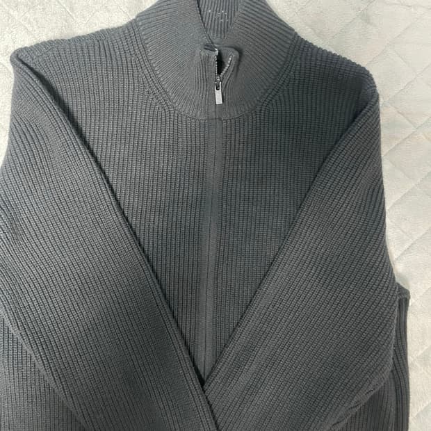 유니클로 니트 집업 L