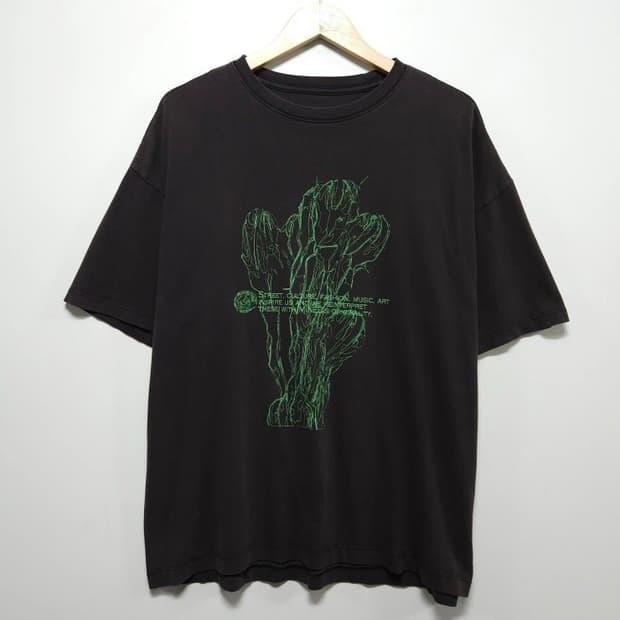 100~105 MAISON MINED 메종미네드 반팔티 워시드 오버핏 카