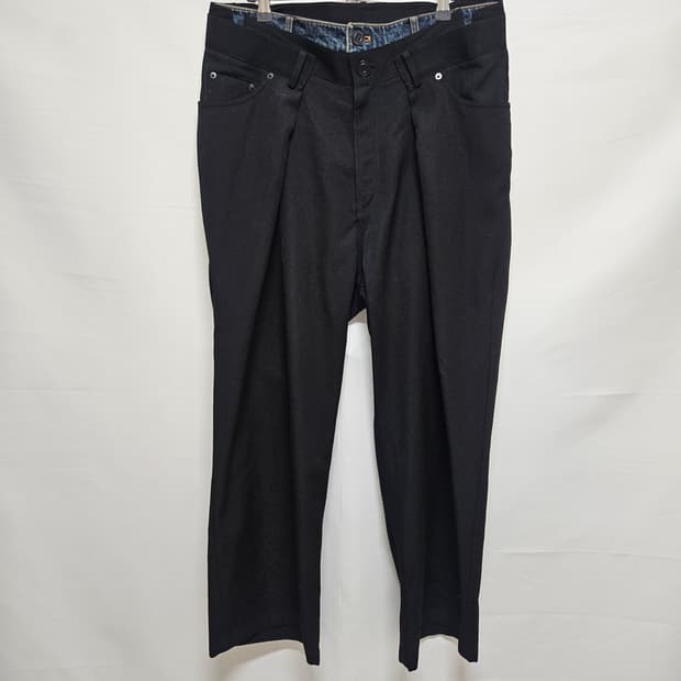 32 준지 juun j 데님 레이어드 슬랙스