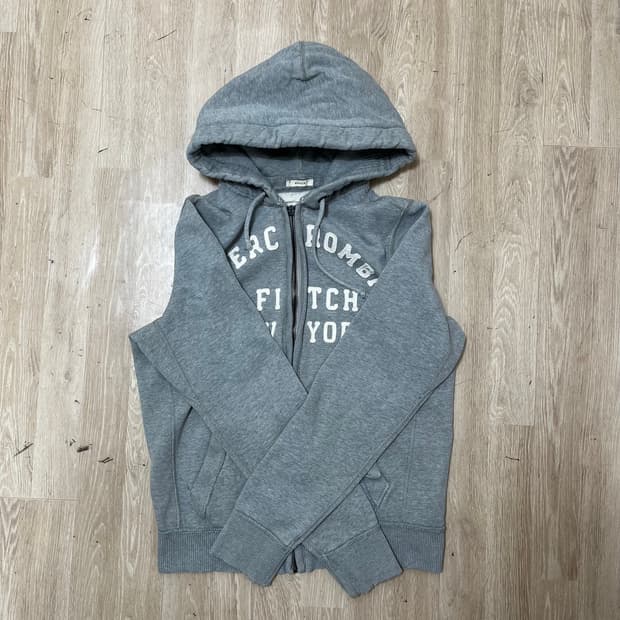 아베크롬비 클래식 그레이 후드 집업 XL(105)