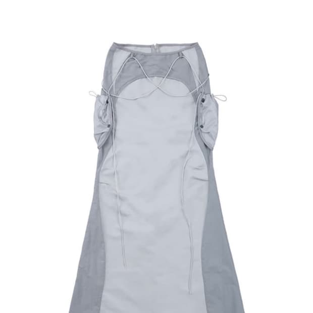 오호스 포켓 롱 스커트