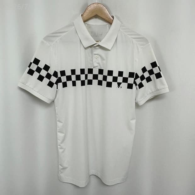 왁 남자 골프 스판 카라 반팔티 1 화이트 (실측100)