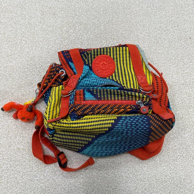 키플링 도트 패턴 백팩 0219T1