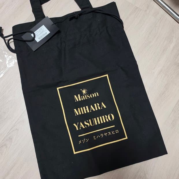 판매)미하라야스히로 블랙 에코백 새상품
