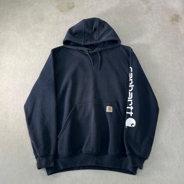 105 칼하트 사이드라인 네이비 후드티