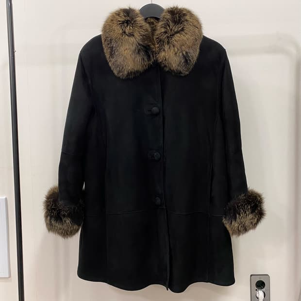 이벨렌 양가죽 양털 폭스퍼 무스탕 코트