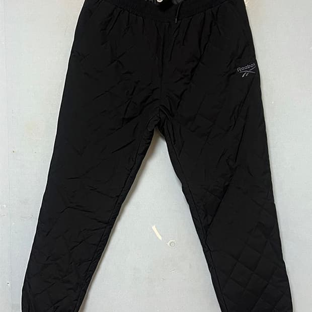 리복 남자 패딩바지 퀼팅 웰론 블랙 겨울 L 32