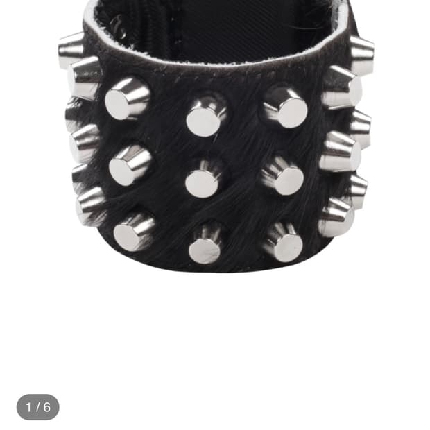 604service STUDDED BRACELET IN CALF SKIN