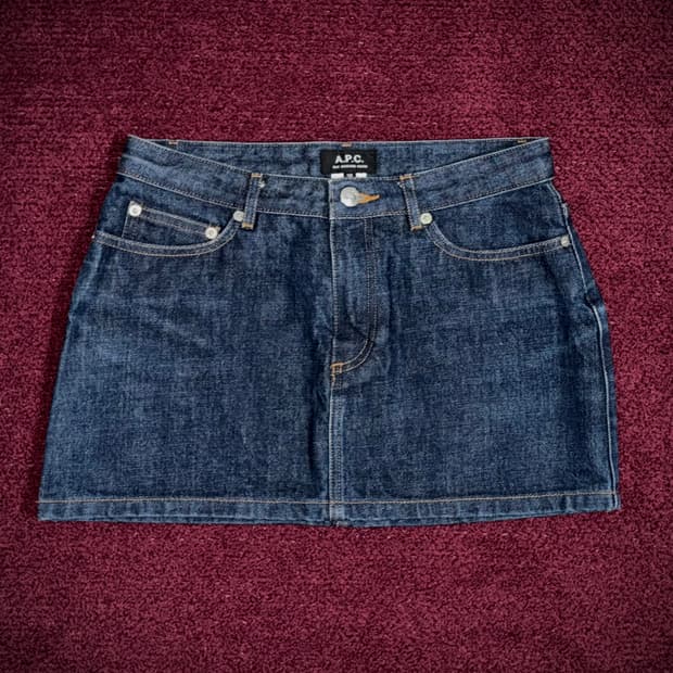 아페쎄(A.P.C.) 미니주페 생지 데님 스커트 38