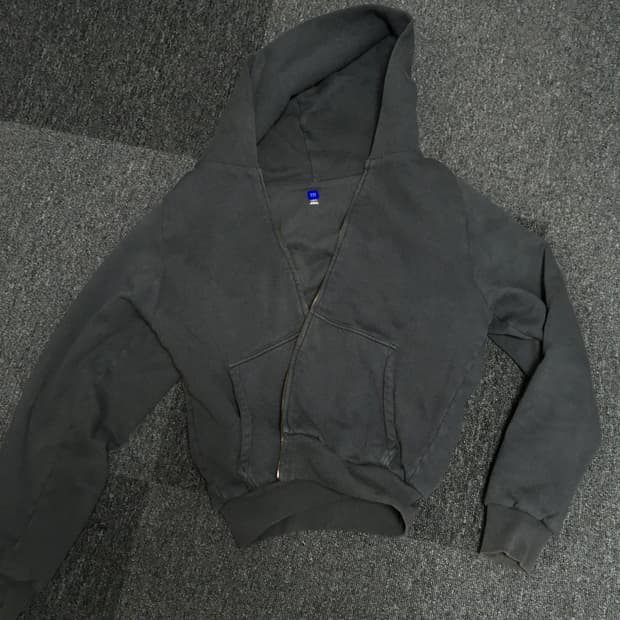 이지 후드집업 다크그레이