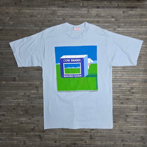 80s 캐나다 빈티지 마크 갈란트 카우 싱글스티치 반팔 티셔츠