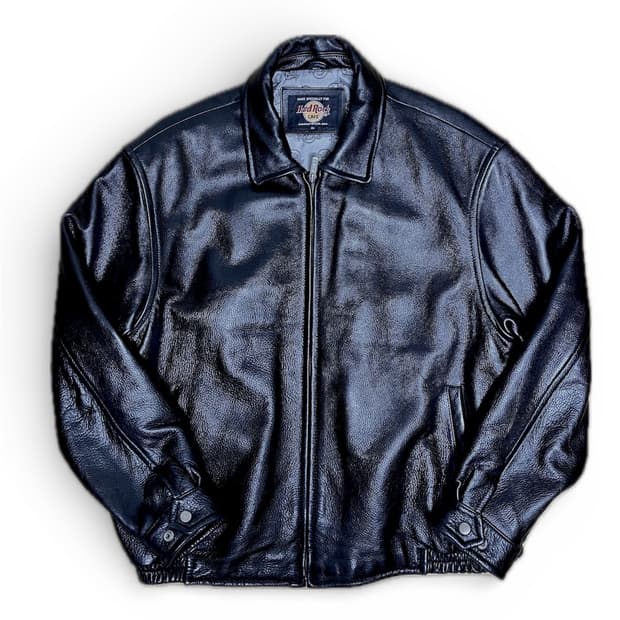 Hard Rock Cafe Detroit leather jacket XL
