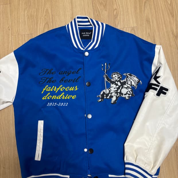 [희귀매물/XL] 페어포커스 천사 엔젤 자수 바시티