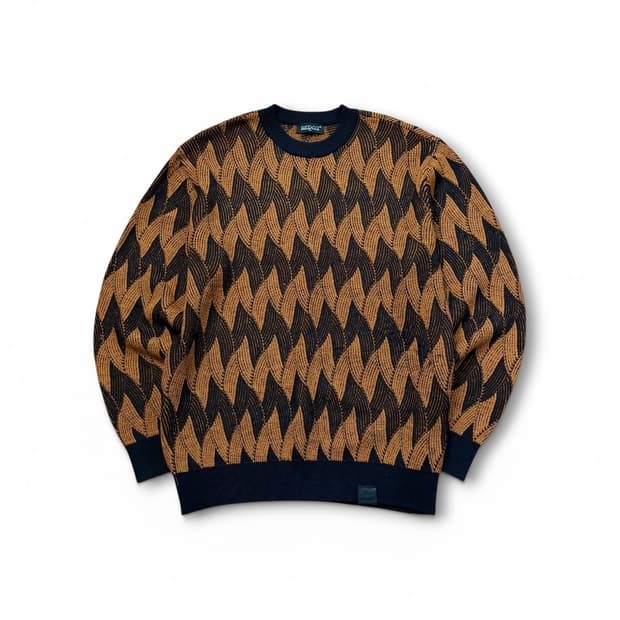레드옥스 기하학 패턴 니트 스웨터