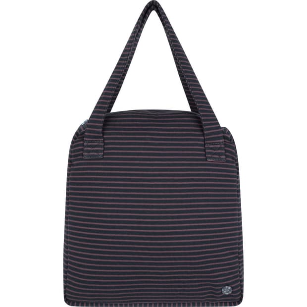 코이세이오 038 스트라이프 토트 백 - 블루 차콜