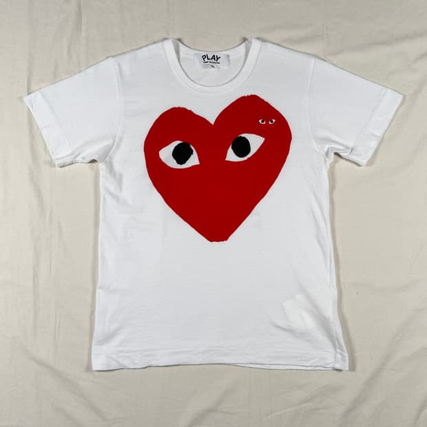 꼼데가르송 플레이 여자 반팔 티셔츠 반팔티