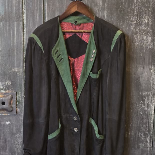 90s vintage Suede Jacket/made in Germany